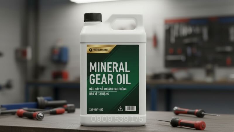 Dầu khoáng đặc chủng (Mineral Gear Oil) giúp hộp số motor giảm tốc vận hành êm ái, giảm hư hỏng trong quá trình sử dụng.